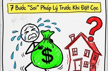 TRƯỚC KHI ĐẶT CỌC MUA ĐẤT, ĐỪNG BỎ QUA 7 BƯỚC KIỂM TRA PHÁP LÝ