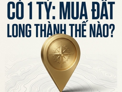 CÓ 1 TỶ, MUA ĐẤT LONG THÀNH THẾ NÀO CHO AN TOÀN?