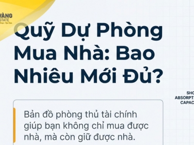CẨM NANG NGƯỜI MUA NHÀ: NÊN CHUẨN BỊ QUỸ DỰ PHÒNG BAO NHIÊU LÀ ĐỦ?