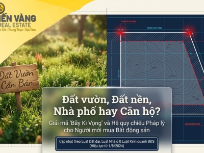 NGƯỜI MỚI MUA BẤT ĐỘNG SẢN DỄ SAI NHẤT Ở LOẠI NÀO: ĐẤT NỀN, NHÀ PHỐ, CĂN HỘ HAY ĐẤT VƯỜN?