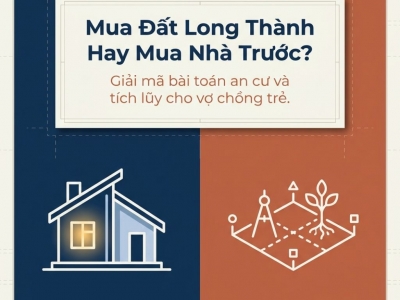 VỢ CHỒNG TRẺ CÓ NÊN MUA ĐẤT LONG THÀNH TRƯỚC KHI MUA NHÀ?