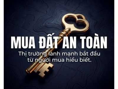 MUA ĐẤT AN TOÀN: THỊ TRƯỜNG LÀNH MẠNH BẮT ĐẦU TỪ NGƯỜI MUA HIỂU BIẾT
