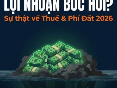 THUẾ MUA BÁN NHÀ ĐẤT 2026: ĐỪNG ĐỂ LỢI NHUẬN BỐC HƠI SAU KHI SANG TÊN