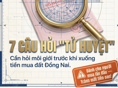 7 CÂU HỎI CỐT LÕI CẦN HỎI MÔI GIỚI TRƯỚC KHI MUA ĐẤT ĐỒNG NAI