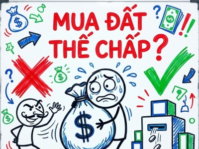 ĐẤT ĐANG THẾ CHẤP CÓ MUA ĐƯỢC KHÔNG? QUY TRÌNH GIAO DỊCH 3 BÊN AN TOÀN 100%