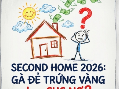 MUA NGÔI NHÀ THỨ HAI NĂM 2026: TÀI SẢN SINH LỜI HAY GÁNH NẶNG TÀI CHÍNH?