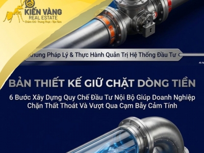 CÁCH XÂY QUY CHẾ ĐẦU TƯ NỘI BỘ ĐỂ CHẶN THẤT THOÁT VÀ GIỮ NHỊP DÒNG TIỀN