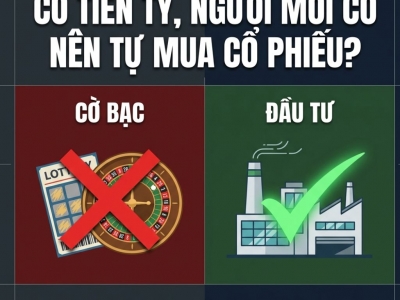 NGƯỜI MỚI CÓ NÊN TỰ MUA CỔ PHIẾU KHÔNG? CẨM NANG TRÁNH MUA SAI TRƯỚC KHI NGHĨ ĐẾN LỢI NHUẬN