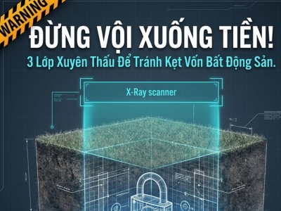 MUA ĐẤT ĐỪNG VỘI XUỐNG TIỀN: 3 ĐIỀU PHẢI KIỂM TRA ĐỂ TRÁNH KẸT VỐN