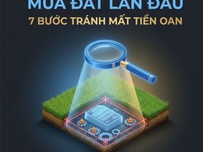 MUA ĐẤT LẦN ĐẦU: 7 BƯỚC PHẢI KIỂM TRA TRƯỚC KHI XUỐNG TIỀN